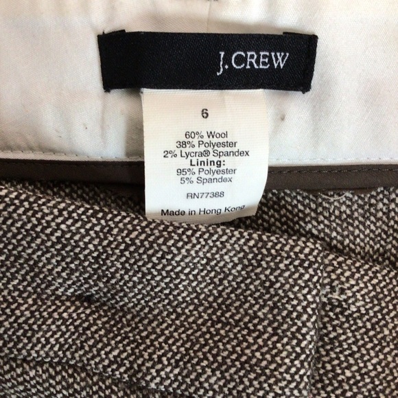 J. Crew Wool Blend Pants - Size 6 - Picture 7 of 8